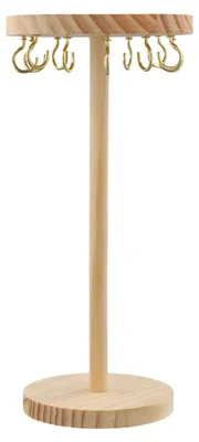 Produktbild von Holz-Schmuckständer mit 12 Haken zur Organisation