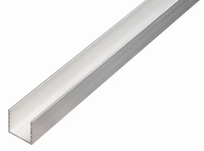 Obrázek produktu pro Alberts U-profil Alu Aluprofil U-profil Hliníkový profil U-úhelník 1000x25x25mm