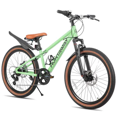 Produktbild von Joystar 24 Zoll Kinder-MTB ab 8 J. Aluminium 7-Gang Federgabel Doppelscheibenbremsen Geländereifen