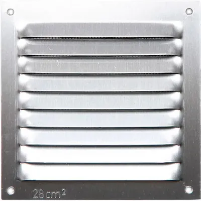 Produktbild von Fepre Lüftungsgitter 100x100 Mm Silber  Silber One Size