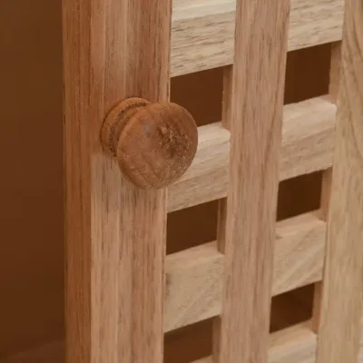 Immagine prodotto di vidaXL Mobiletto con specchio in legno massiccio di noce