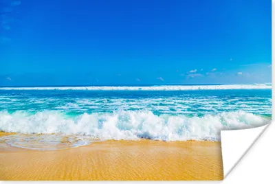 Produktbild von MuchoWow® Poster Strand - Meer - Blau 60x40 cm - Schlafzimmerdekoration