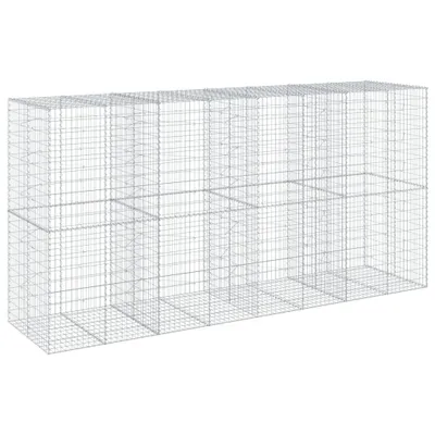 Obrázek produktu pro vidaXL Gabion s víkem 400x100x200 cm Pozinkované železo