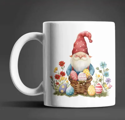 Produktbild von Gnom Ostern Ostereier Keramik Kaffeetasse Teetasse Tasse Geschenkidee