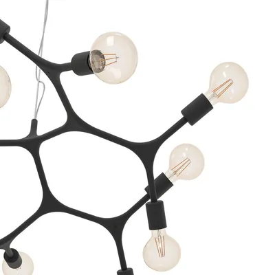 Productafbeelding van EGLO Bocadella, 12 lampen, E27 fitting, IP20, zwart