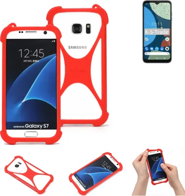 Produktbild von K-S-Trade Handy-Hülle kompatibel mit Fairphone 4 Schutz-Hülle Bumper Silikon Schutz Hülle Cover Case Silikoncase Silikonbumper TPU Softcase