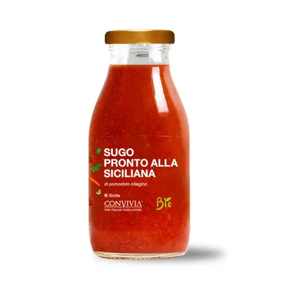 Produktbild von Fertige -Tomatensoße aus sizilianischen Kirschtomaten, 250 g
