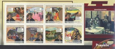 Produktbild von Briefmarken Guinea 2009 Mi 6959-6966 Kleinbogen (kompl. Ausgabe) postfrisch Gemälde von Paul Gauguin (1848-1903)