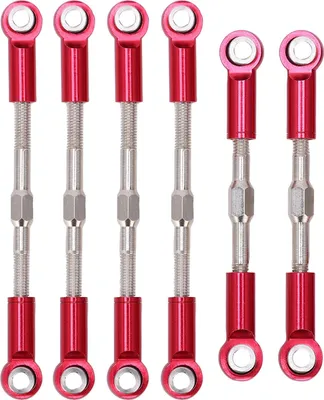Zdjęcie produktu dla Metalowy drążek kierowniczy RC do serwomechanizmu kierowniczego WLtoys 144001 124018 124019 1/14 RC CarRed