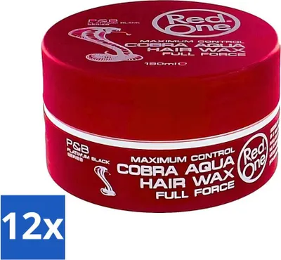 Produktbild von Red One – Haarwachs – Cobra Aqua – Maximale Kontrolle – Für kraftvollen Halt & Glanz – 150 ml - Vorteilspack - 12 Stücke