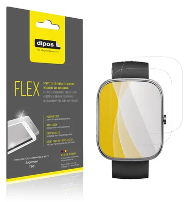 Obrázek produktu pro 2x ochranná fólie pro telefon Jugeman T60, 100% krytí displeje, značka dipos Flex