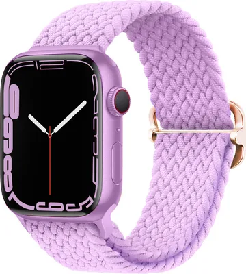 Produktbild von BStrap Elastic Nylon Armband für Apple Watch 42/44/45mm, lila