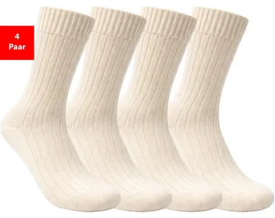 Produktbild von Komfortsocken 4–12 Paar Classic Rib Baumwollsocken 100% Baumwolle - 35-38 4 Paar