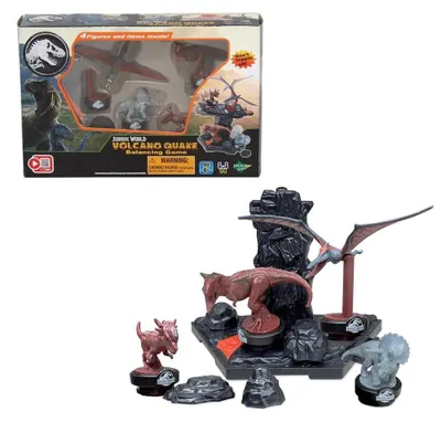 Zdjęcie produktu dla Gra Jurassic World: Balansująca gra "Erupcja wulkanu" (7512). Zabawka - gra planszowa z dinozaurami dla dzieci od 4 roku życia
