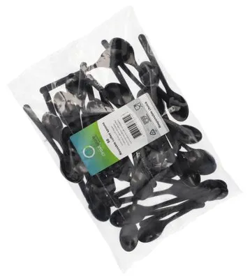 Produktbild von 1000 Kaffeelöffel (Mehrweg), -PP, 13 cm, schwarz, extra stabil