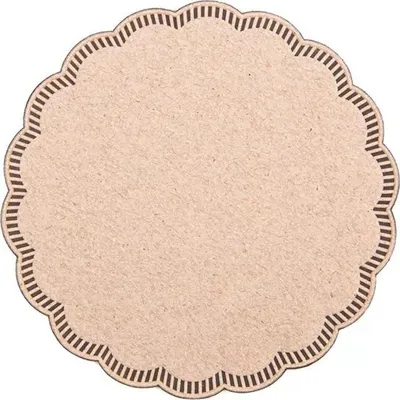 Obrázok produktu pre Papierové podšálky na poháre, hnedé, priemer 9 cm, 250 kusov.