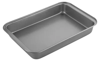 Zdjęcie produktu dla Patelnia żaroodporna z powłoką zapobiegającą przywieraniu, wymiary 36,5 x 24,3 x 5 cm. Głęboka forma do pieczenia z wysokimi brzegami, wykonana ze stali węglowej