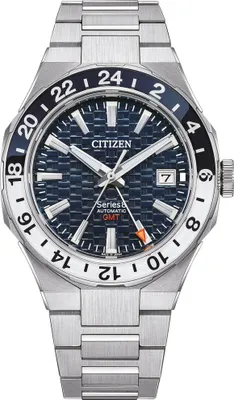 Produktbild von Citizen NB6034-58L Herrenuhr Automatik Series 8 GMT Stahl/Blau