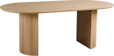 Produktbild von Ovaler Esstisch Lagos - 200x100x76cm - Eiche Nachbildung