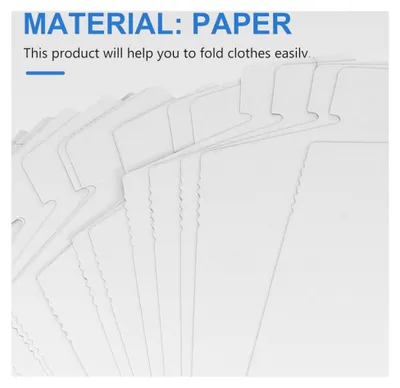Produktbild von 30 Stück Hemd-Karton Faltbrett aus Papier für platzsparende Aufbewahrung von Kleidung