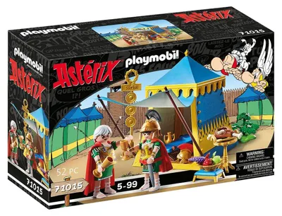 Produktbild von Asterix 71015 Anführerzelt mit Generälen Spielzeug für Kinder ab 5 Jahren