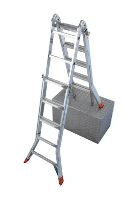 Produktbild von Krause Aluminium-Gelenk-Teleskopleiter MONTO TeleMatic 6,05 m