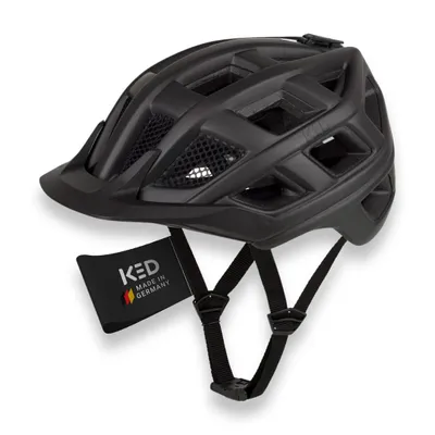 Produktbild von KED Crom Fahrradhelm Für Mountainbike, Trekking Und Alltag Mit LED Rücklicht, FIDLOCK,  Farbe: black matt Größe: 52-58 (M)