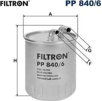 Zdjęcie produktu dla Filtr paliwa FILTRON PP 840/6