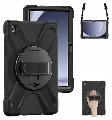 Image de Armor Case avec support et sangle pour Samsung Galaxy Tab A9 Plus 11 (Noir)