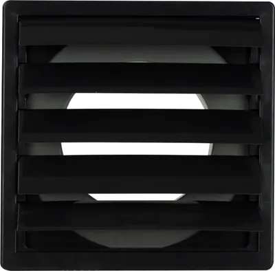 Immagine prodotto di Griglia di ventilazione Griglia a feritoia Protezione dalle intemperie Griglia per l'aria di scarico Ventilazione Griglia di ventilazione Plastica 170 x 170 mm Ø 120 mm antracite/grafite