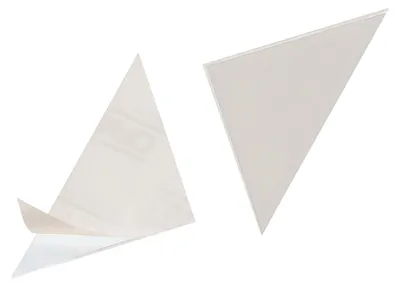 Immagine prodotto di DURABLE Tasca triangolare Cornerfix® 75x75 mm adesiva conf. bulk, 100 pezzi, Trasparente, 828119