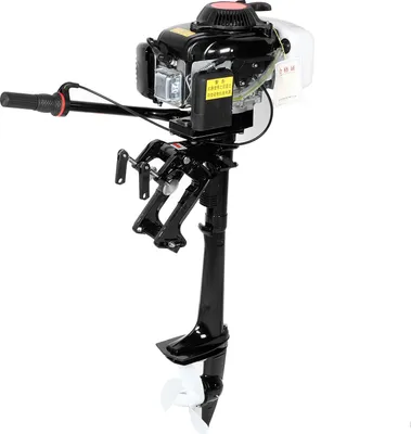 Obrázek produktu pro 4-taktní přívěsný motor o výkonu 4 hp, lodní motor, vzduchové chlazení vrtule, ruční startování, otáčení řízení o 360°