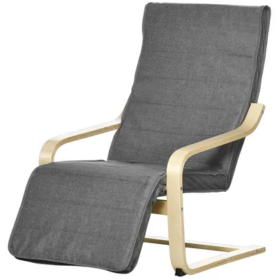 Produktbild von HOMCOM Relaxsessel Schwingstuhl Ruhesessel, Relaxstuhl mit Verstellbarem Fußteil