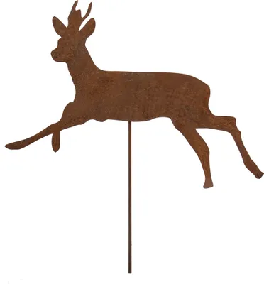 Produktbild von Gartenstecker Reh Edelrost Gartendekoration Beetstecker