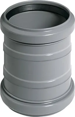Produktbild von Ostendorf PP Rohrverbindung Doppelmuffe DN 125 mm, schallgedämmt und heißwasserbeständig