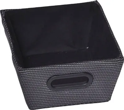 Produktbild von Ankleidekorb polyester h10,5xl20,5xp26cm - schwarz - Tendance