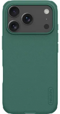 Image de Coque de protection pour iPhone 18 Pro Max / 17 Pro Max, modèle Nillkin Super Frosted Shield Pro, couleur vert foncé
