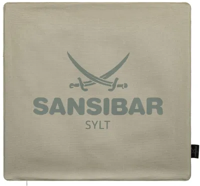Dekokissenbezug 45x45 cm, 100% Baumwolle, taupe/anthrazit