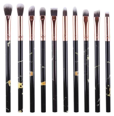 Productafbeelding van 10-delige Marmer Make-up Kwastenset van Synthetisch Materiaal