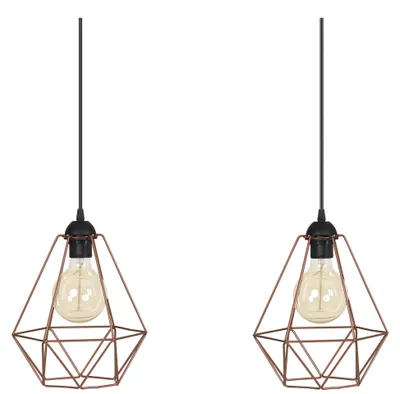 Produktbild von Loft Pendelleuchte Retro Edison Kupfer – Hängelampe Deckenleuchte Industrie Design