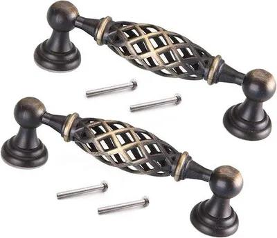 Immagine prodotto di Maniglie antiche per mobili - 2 maniglie vintage in bronzo