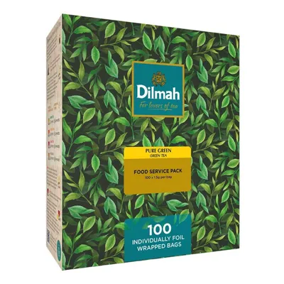 Produktbild von Dilmah – Grüner Tee – 100 Teebeutel – Grüner Tee aus Ceylon – Teeblätter handgepflückt in Sri Lanka – Frisch & Mild (150 g)