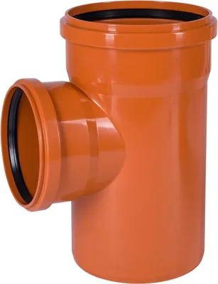 Zdjęcie produktu dla Odbočka kanalizační PVC Osma KGEA 87°, DN 200 x 160, oranžová