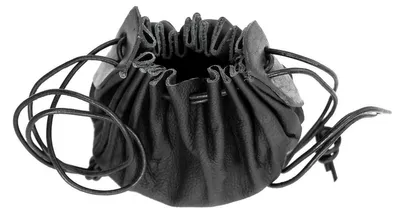 Produktbild von Lederbeutel aus Rindsleder Schwarz "Odo"