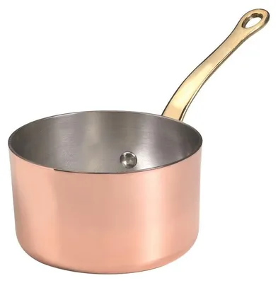 Imagen del producto de Olla Agnelli ALCU105F14, con revestimiento de cobre galvanizado, un asa, 14 cm