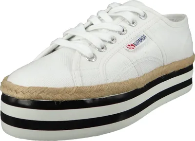 Produktbild von Superga Damen Low Sneaker COTROPEW STRIPED FOXING S31146W-2790 Weiß
