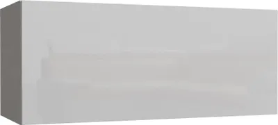 Produktbild von Furnitech Wohnwand Wohnzimmer - Hängend Wohnwand Modern - Regale und TV Schrank - Wohnzimmer Möbel (GS4, Weiß)