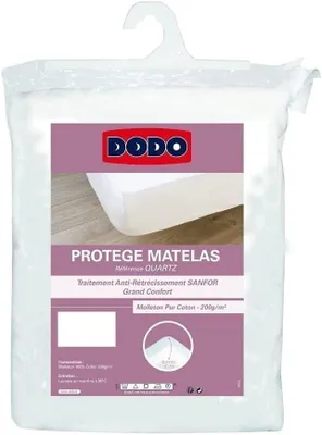 Obrázek produktu pro Ochranný potah na matraci, rozměry 90 x 190 cm, 100% bavlna, nesrazuje se, lze prát do 95 °C, vhodný pro jednolůžko