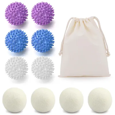 Immagine prodotto di 10 palline asciugatrice - 6 x 6 cm - Cotone