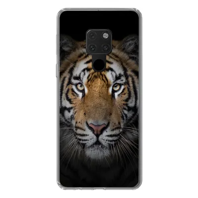 Produktbild von MuchoWow® Handyhülle Schutzhülle Hülle für Huawei P40 Lite Tiger - Wildtiere - Porträt - Schwarz - Tiere Silikon Softcase Handy Hülle - Handy